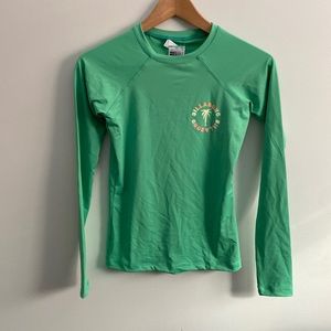 Small Billabong NWT Tropical Green Surf Rash Guard